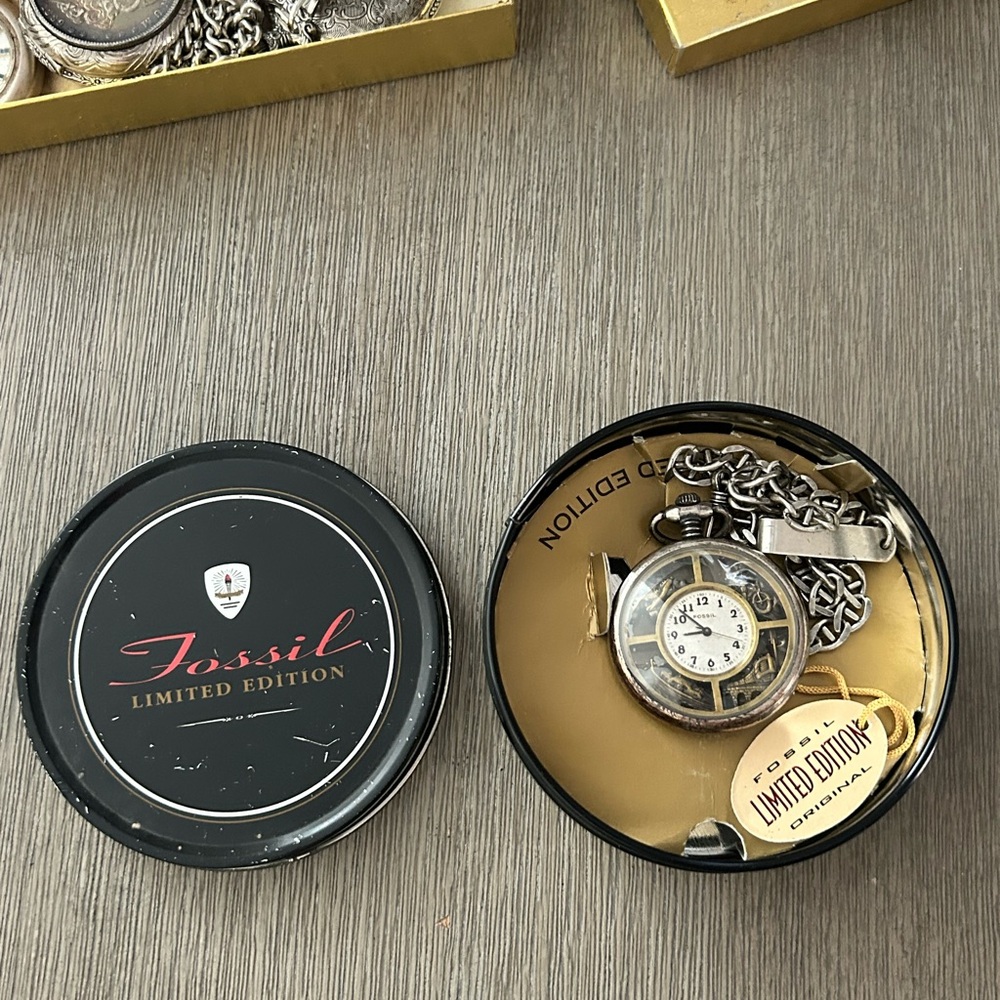 Vintage Fossil Limited Edition Pocket Watch